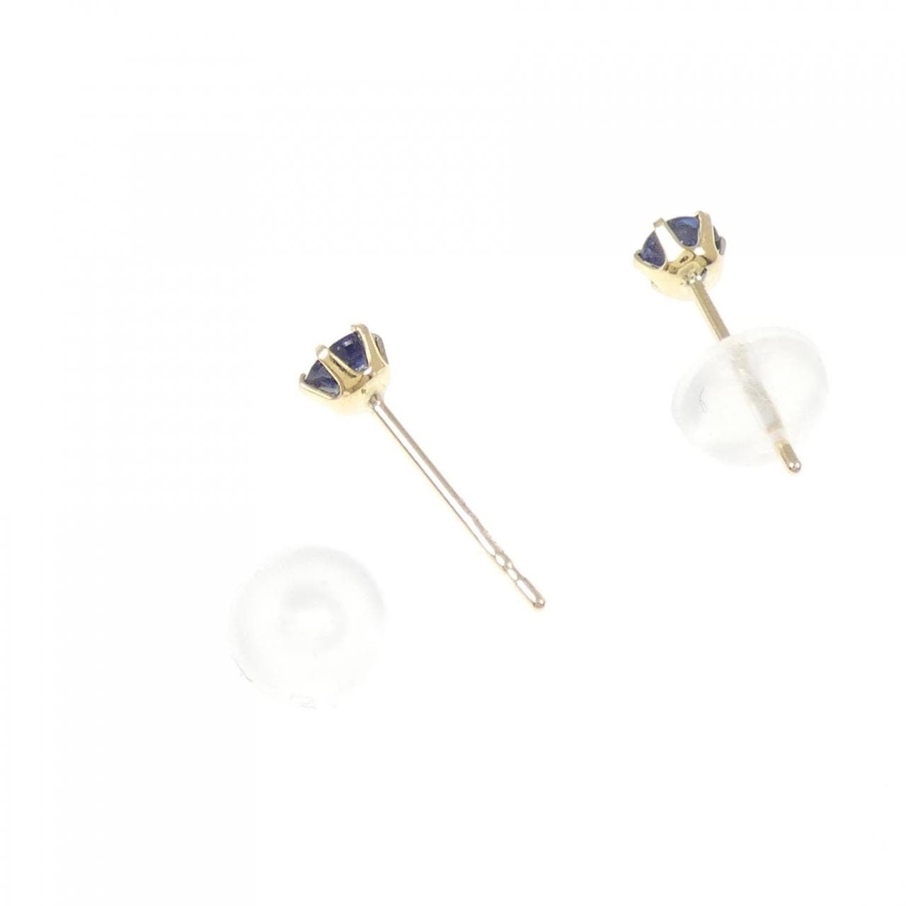 【新品】K18YG サファイヤ ピアス 0.20CT