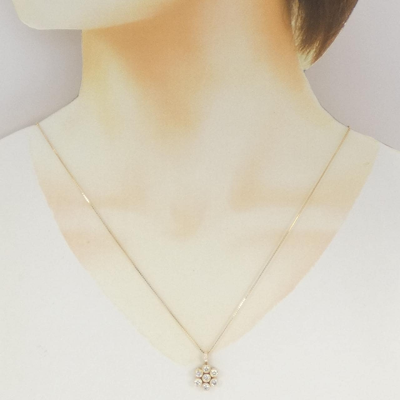 K18YG ダイヤモンド ネックレス 1.00CT