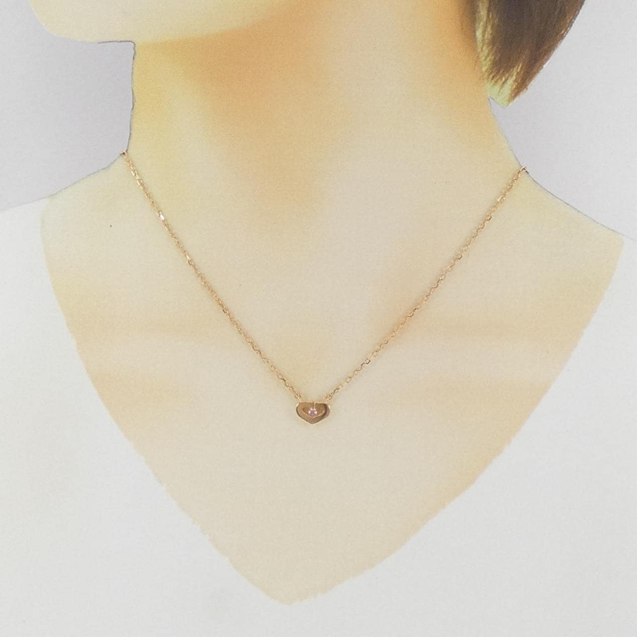 カルティエ Cハート ネックレス