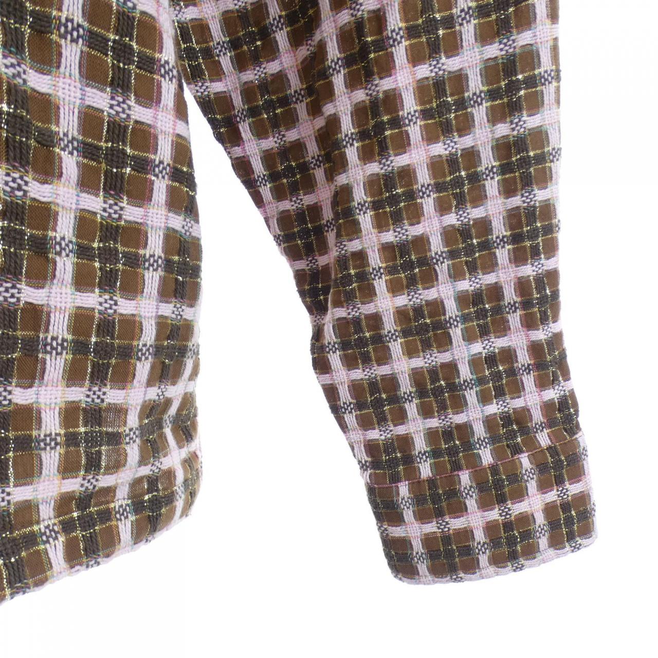 シュプリーム SUPREME Metallic Plaid Zip Up Shi シャツ