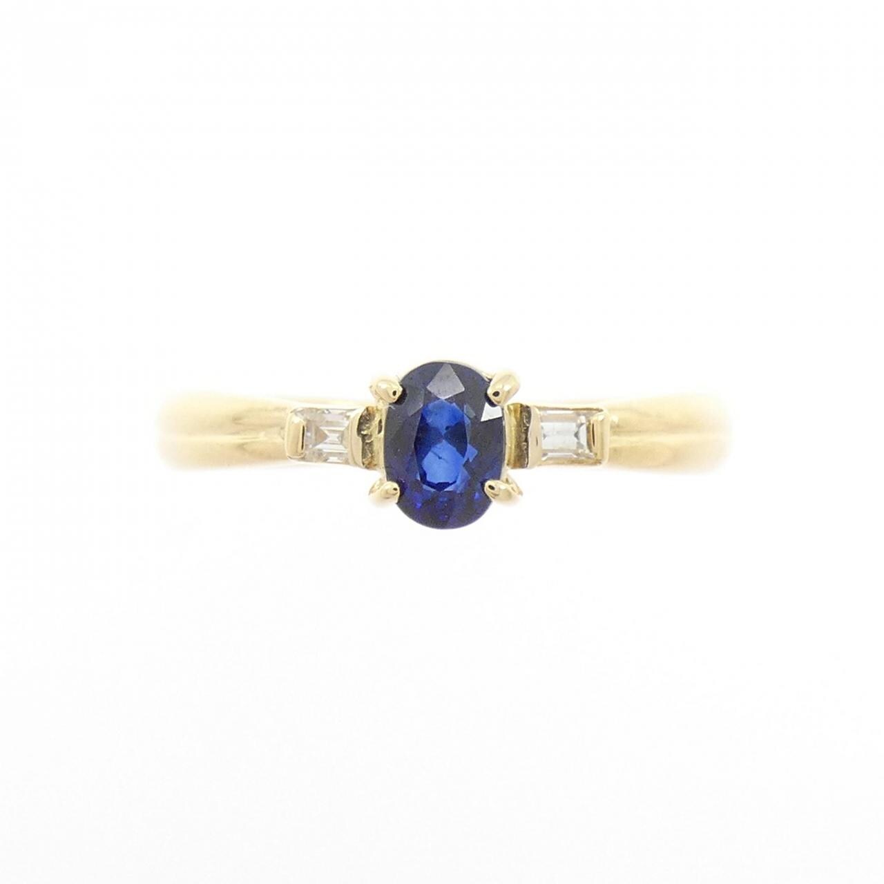K18YG サファイヤ リング 0.30CT