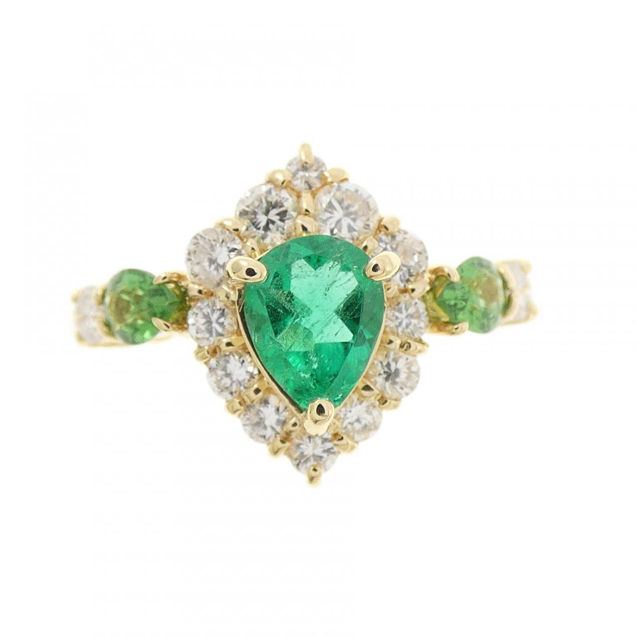 K18YG カラーストーン リング