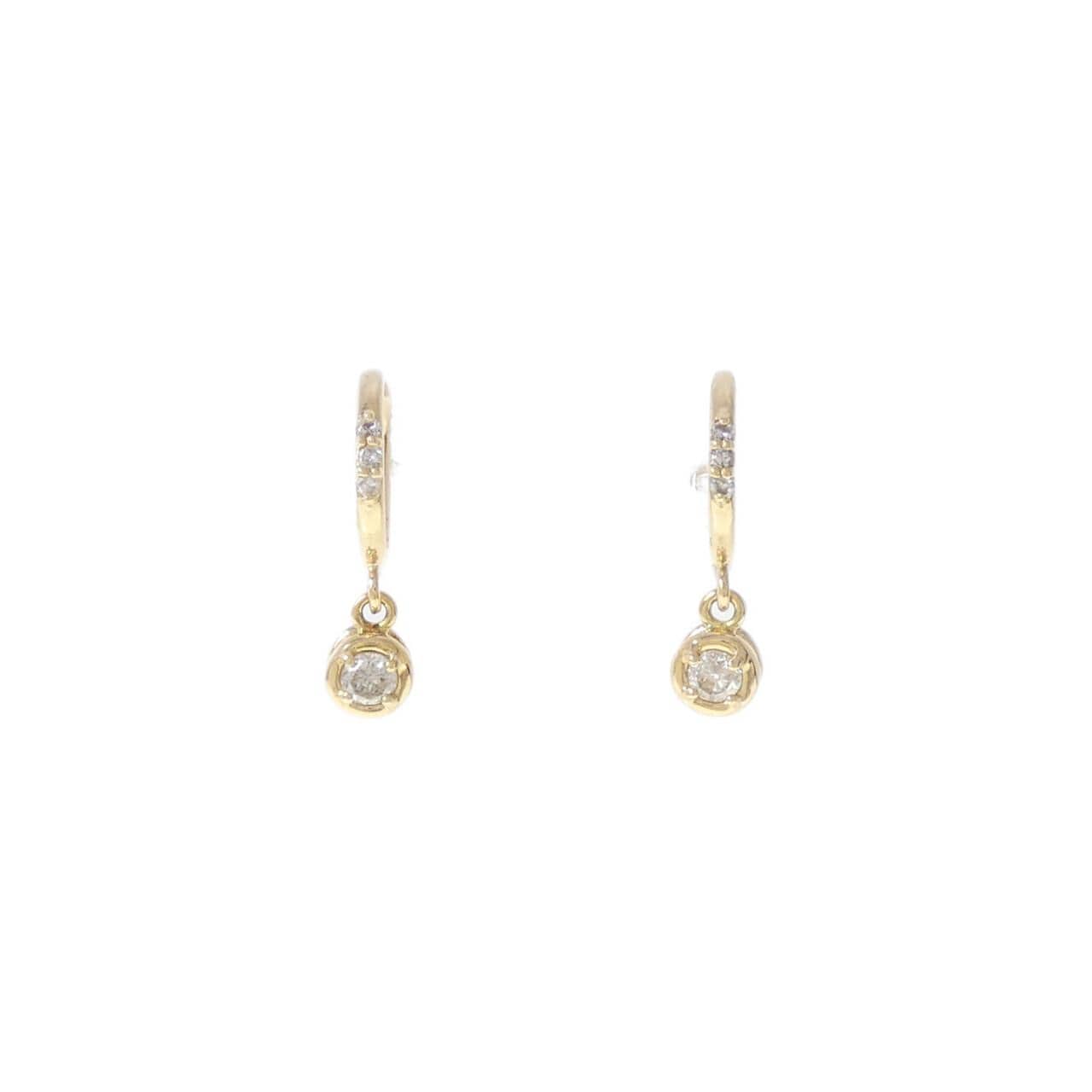 K18YG ダイヤモンド イヤリング 0.15CT