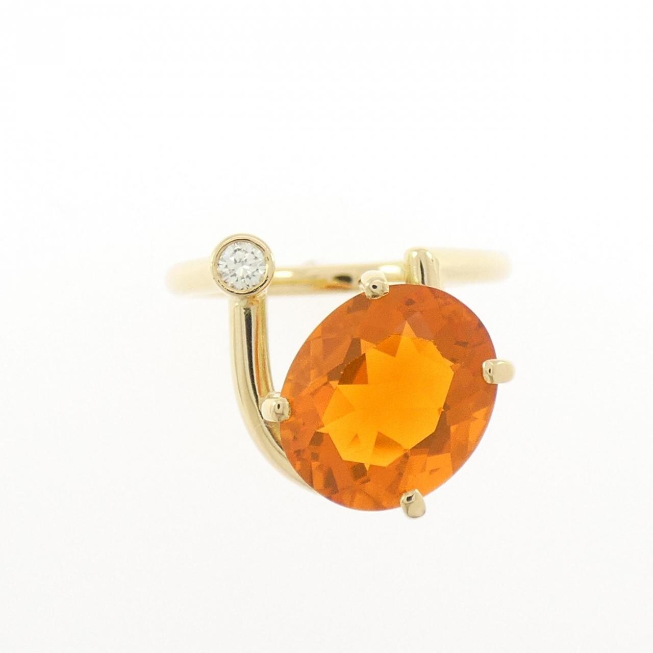 K18YG オパール リング 3.15CT