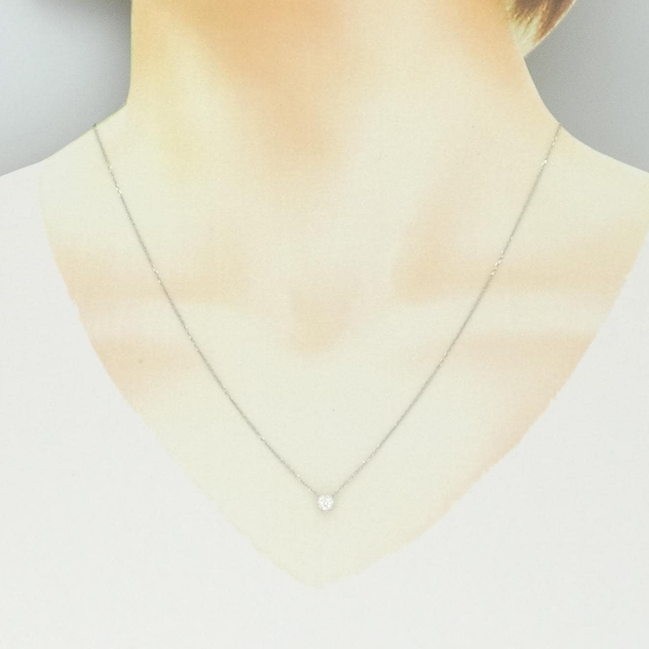 4゜C ダイヤモンド ネックレス 0.206CT