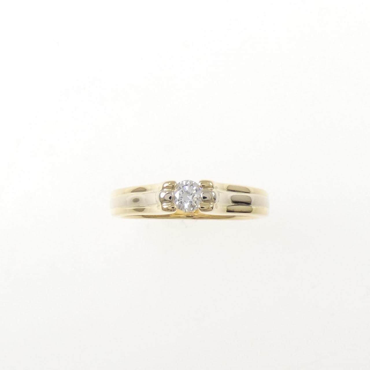 K18YG/K18WG ダイヤモンド リング 0.19CT