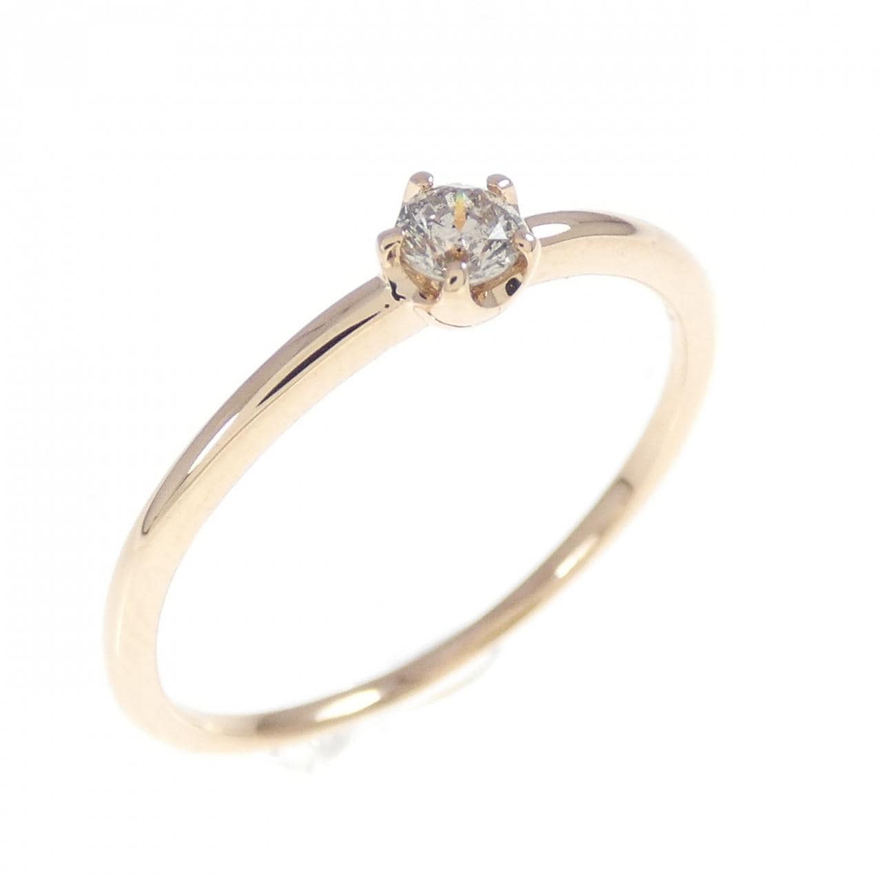 K10PG ダイヤモンド リング 0.1CT