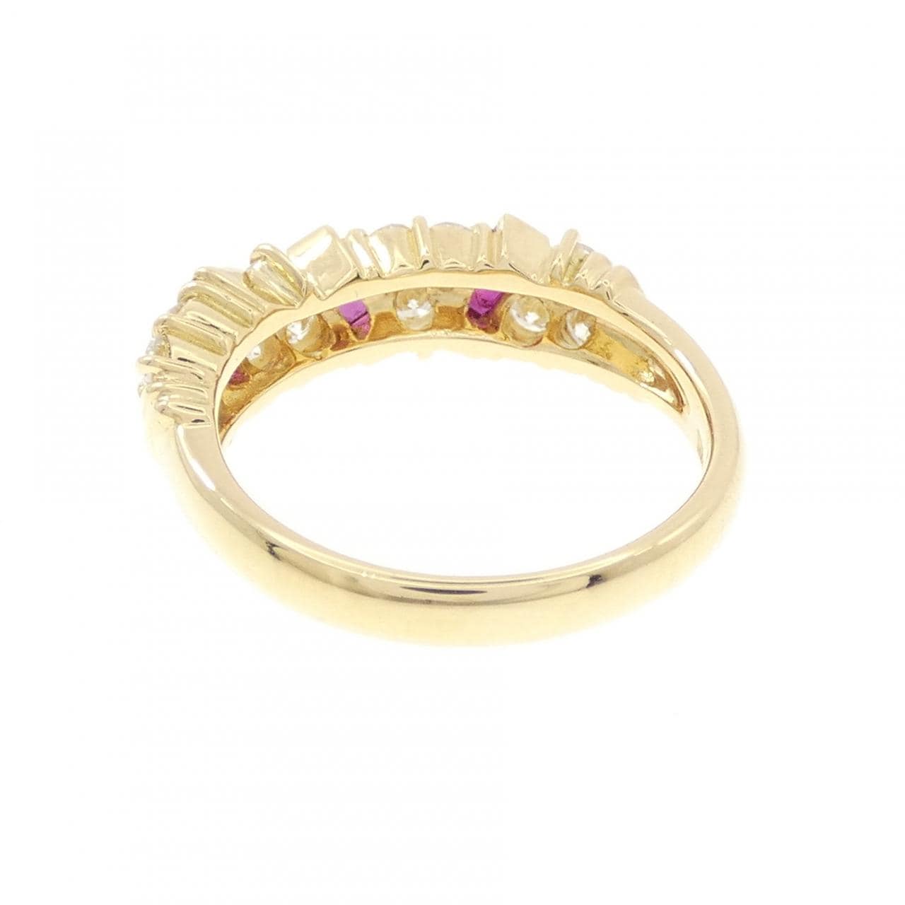 K18YG ルビー リング 0.48CT