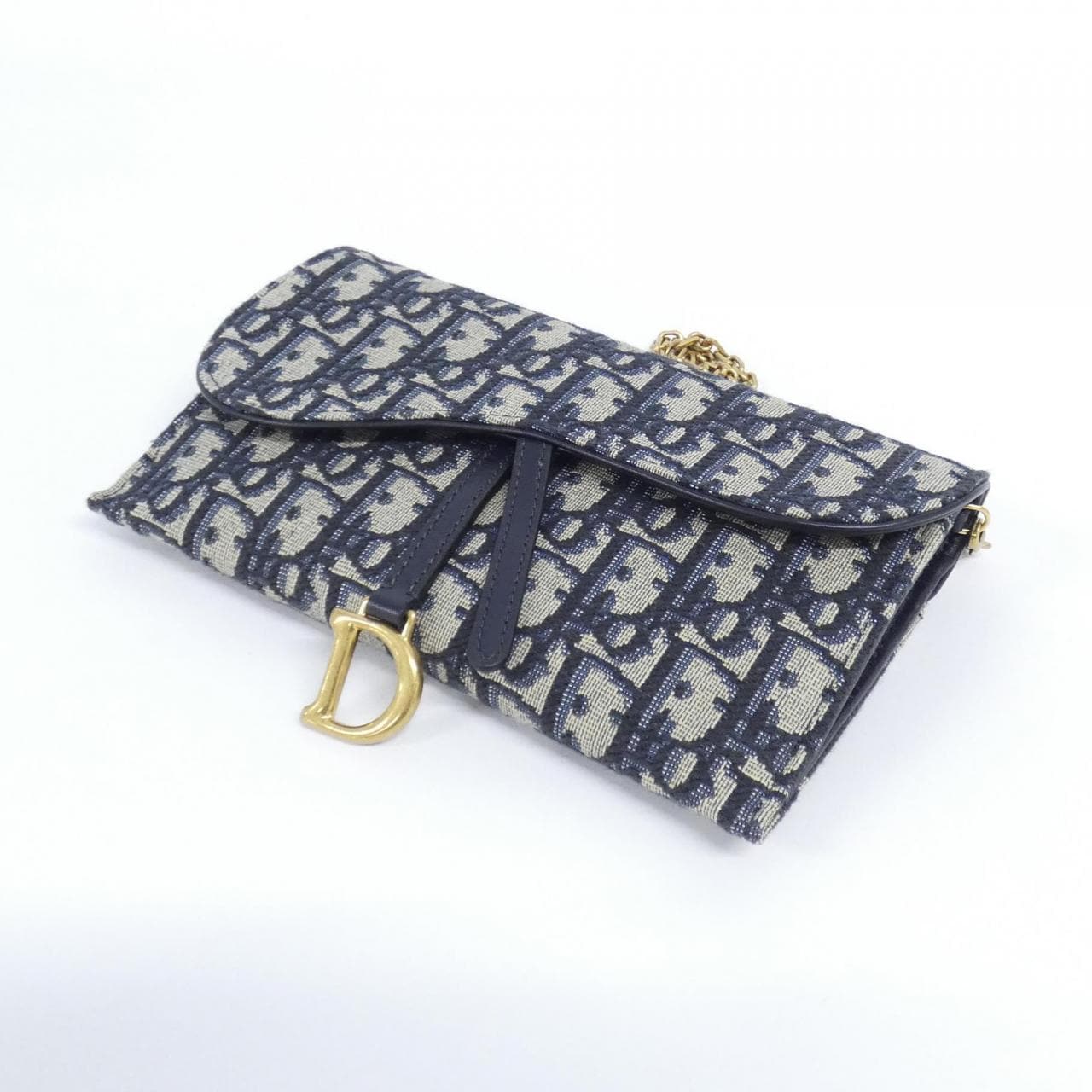 【新品】クリスチャンディオール DIOR OBLIQUE サドル S5614CTZQ チェーンウォレット