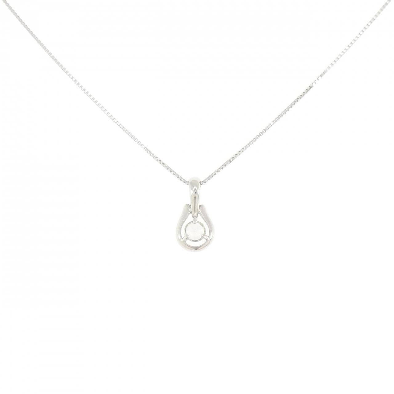 K10WG ダイヤモンド ネックレス 0.08CT