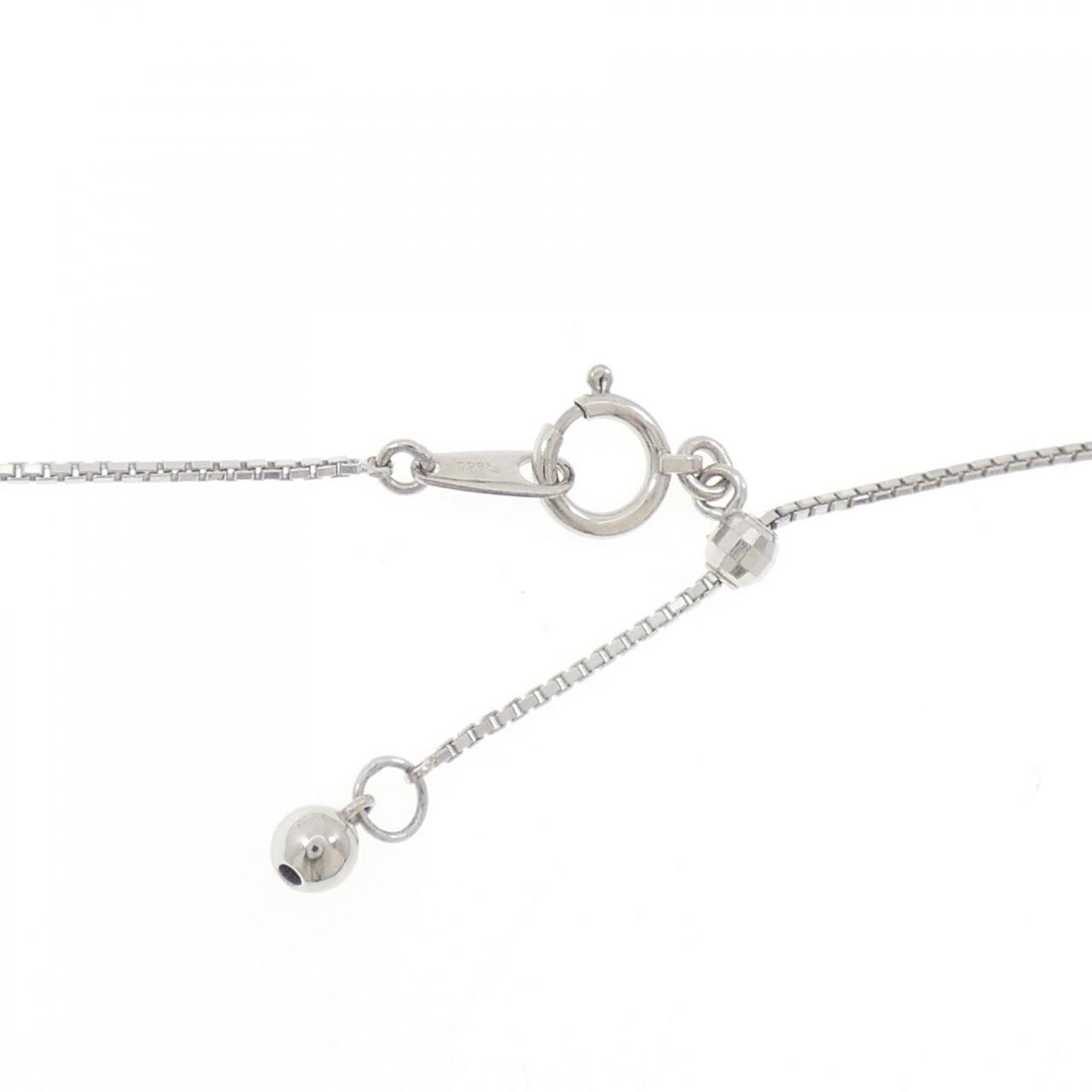 PT900/PT850 スリーストーン ダイヤモンド ネックレス 1.18CT