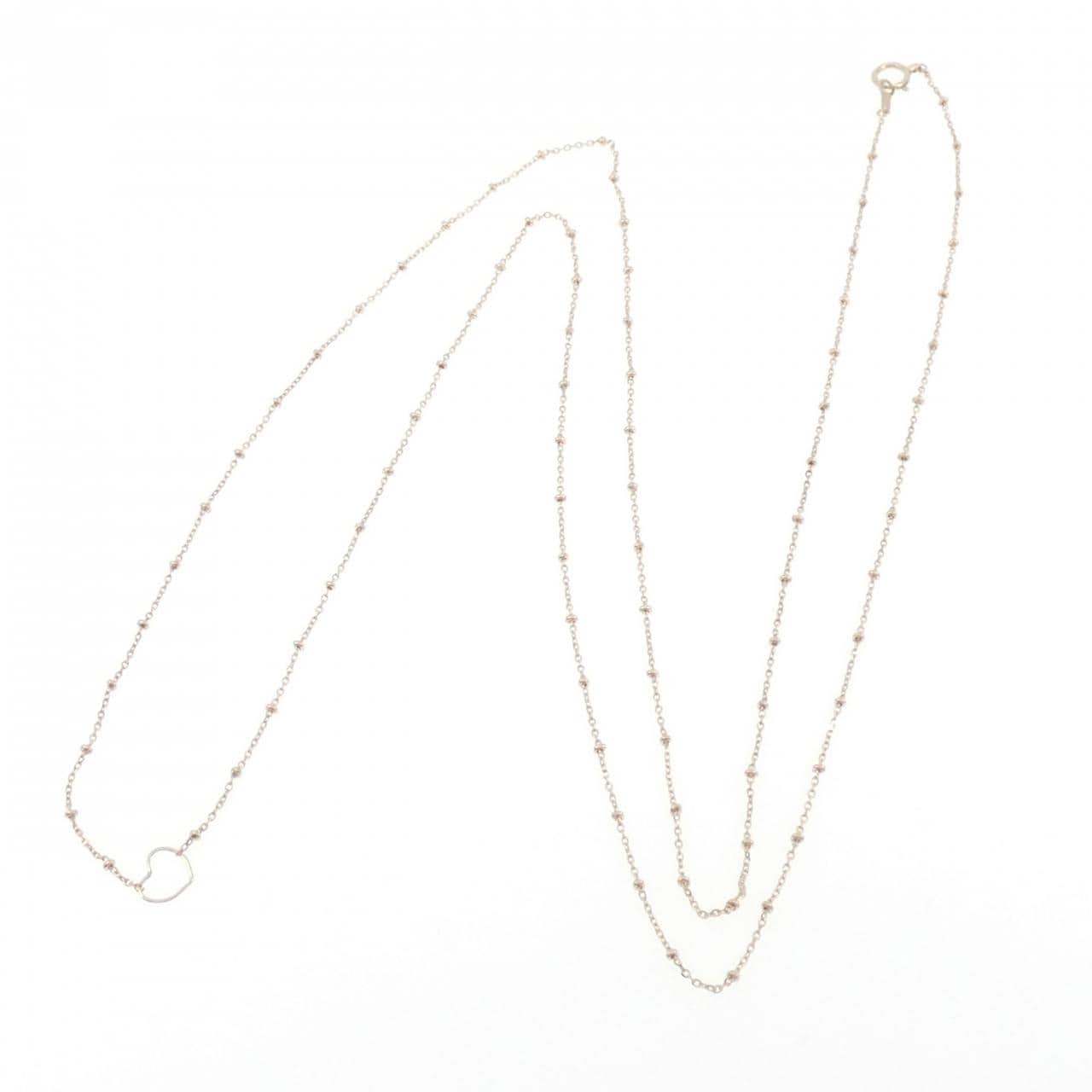 K10YG ハート ネックレス