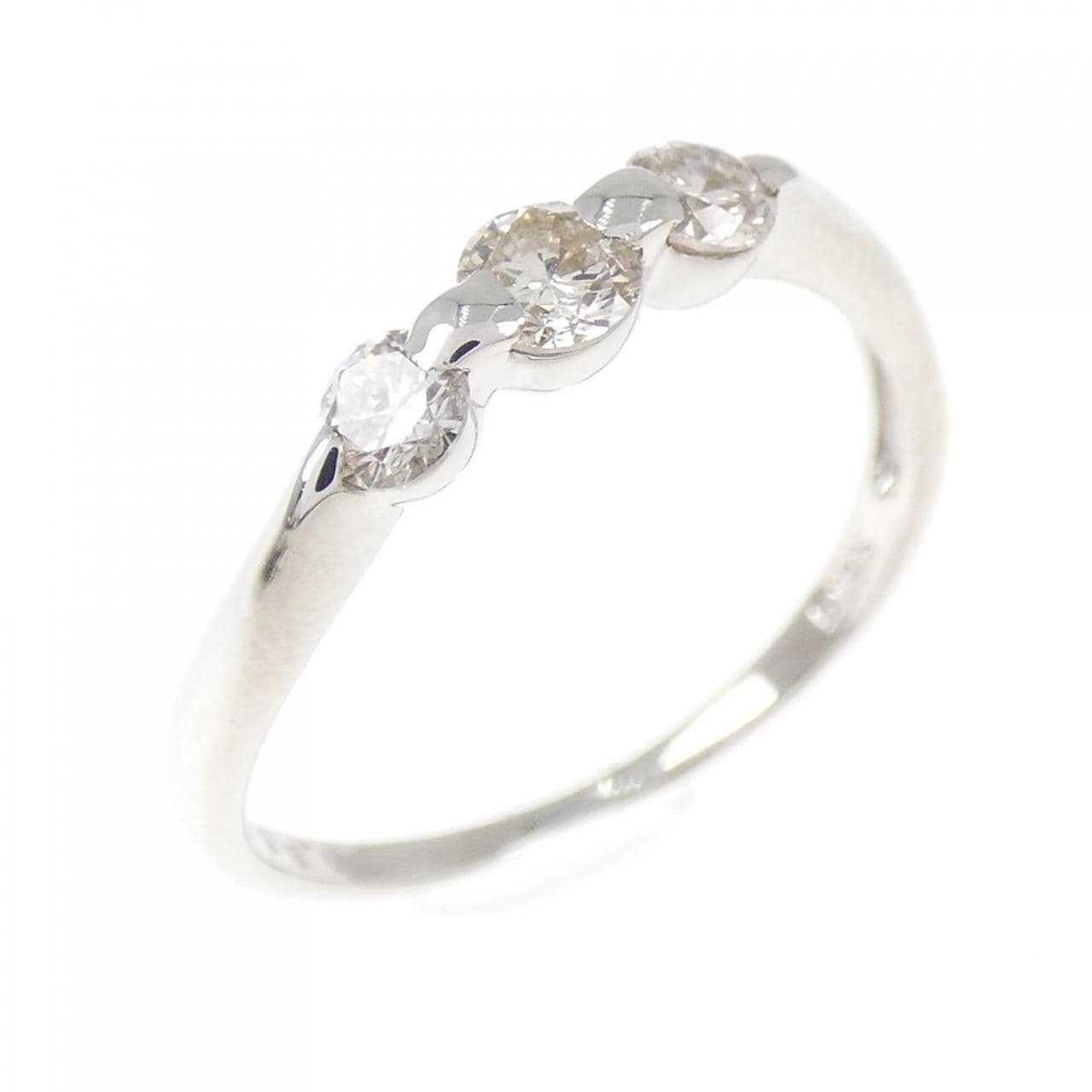 K18WG ダイヤモンド リング 0.35CT