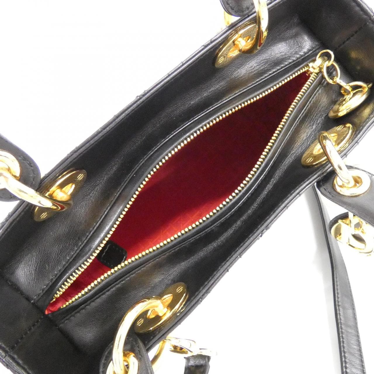 【ヴィンテージ】クリスチャンディオール レディ ディオール ミディアム CAL44550 バッグ