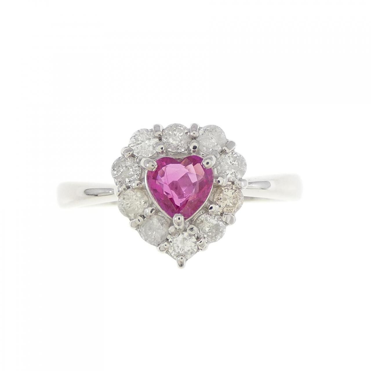 PT Heart Ruby Ring 0.25CT