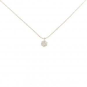 K18PG ソリティア ダイヤモンド ネックレス 0.421CT