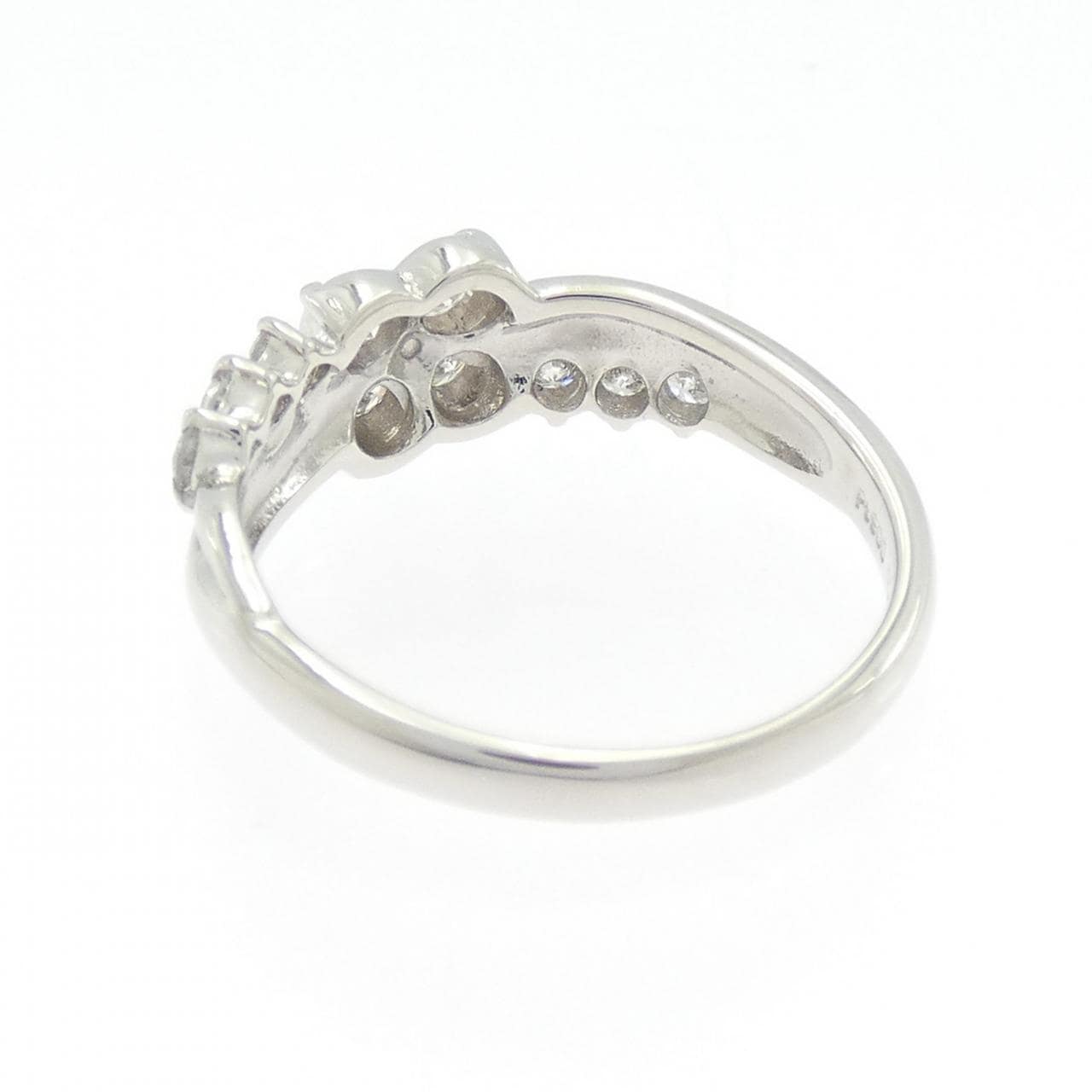 PT900 フラワー ダイヤモンド リング 0.50CT