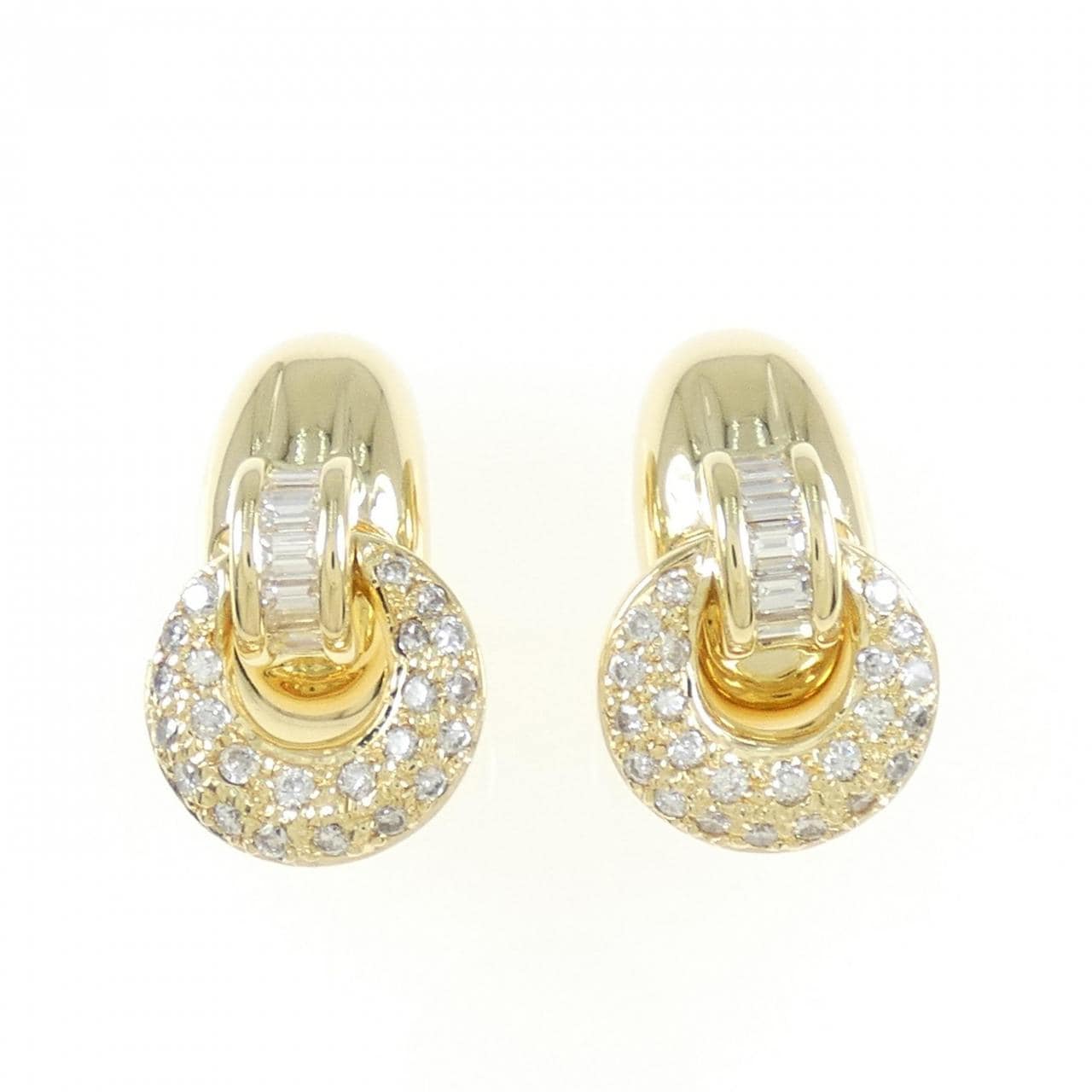K18YG Diamond Earrings 0.91CT