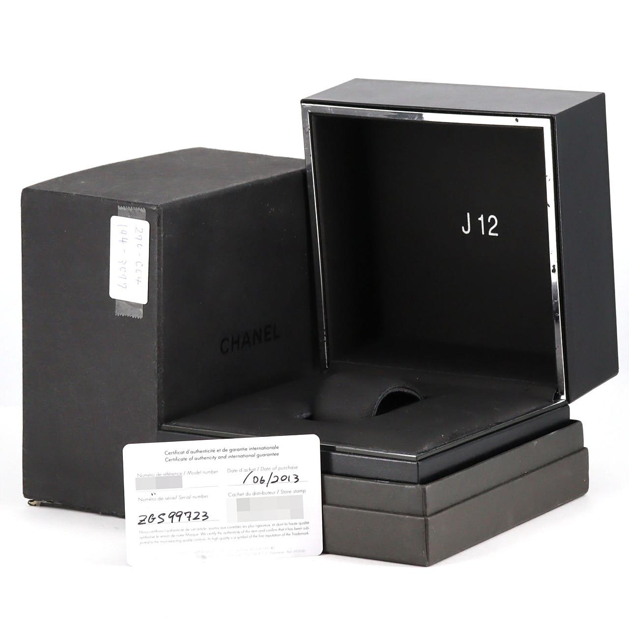 シャネル J12 33mmセラミック･12P H1628 セラミック クォーツ