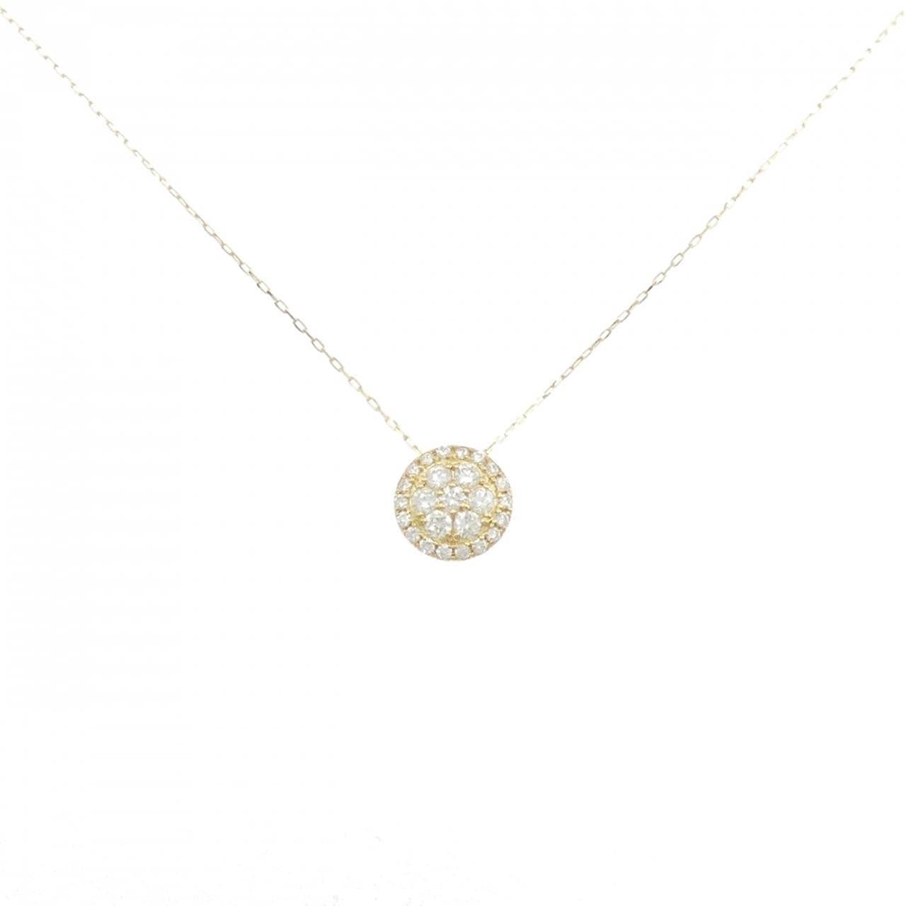 【リメイク】K18YG ダイヤモンド ネックレス 0.30CT
