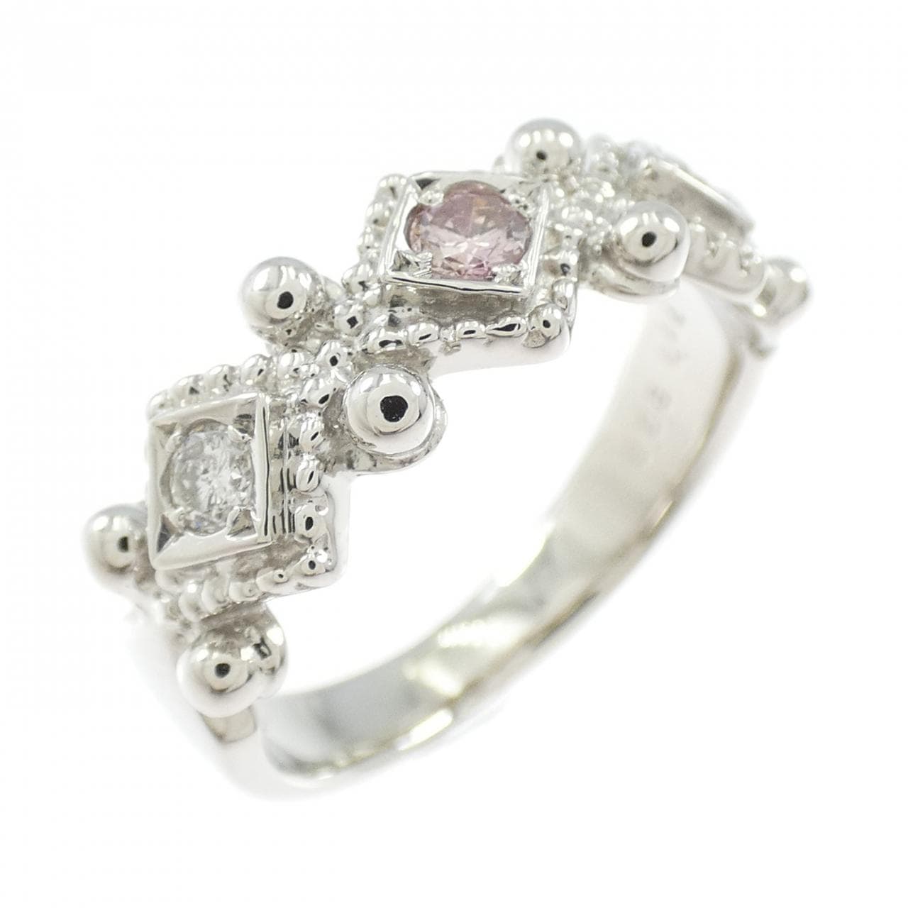 PT900 ピンクダイヤモンド リング 0.08CT