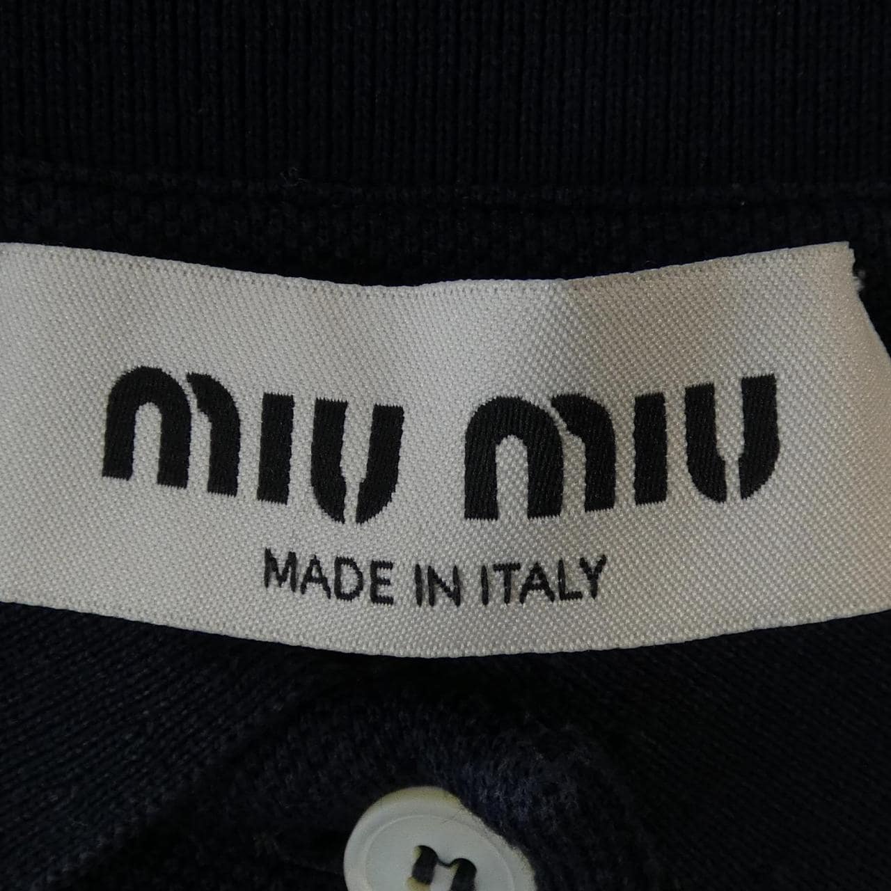 ミュウミュウ MIU MIU コットンピケ MIU MIU ロゴ MJN535 SOOO 14RW ポロシャツ