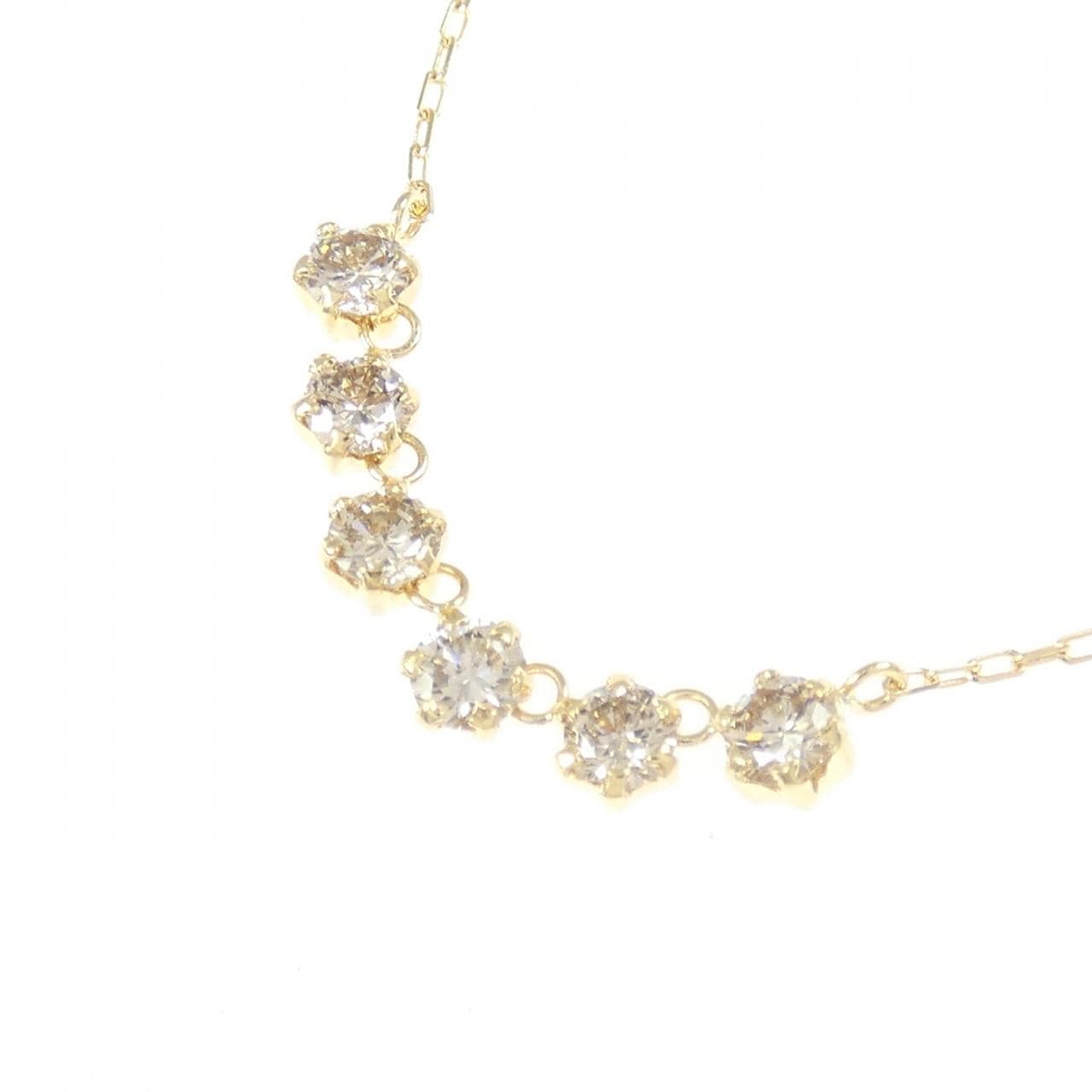 K18YG ダイヤモンド ネックレス 0.50CT