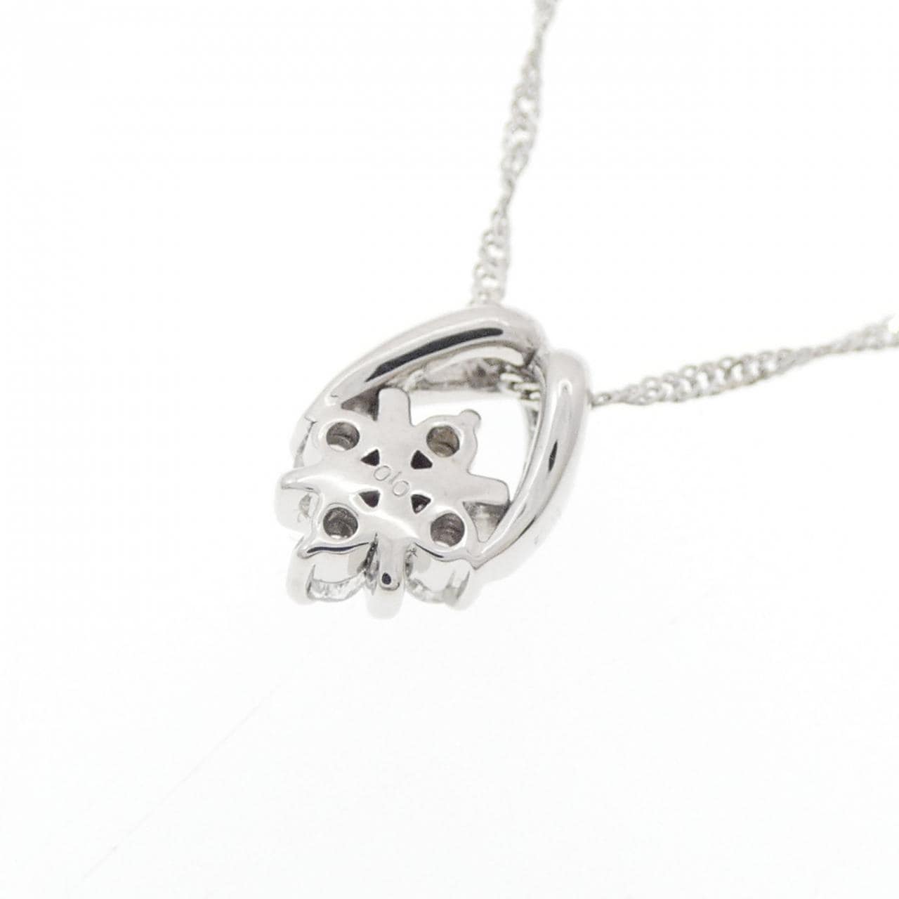 K18WG ダイヤモンド ネックレス 0.10CT