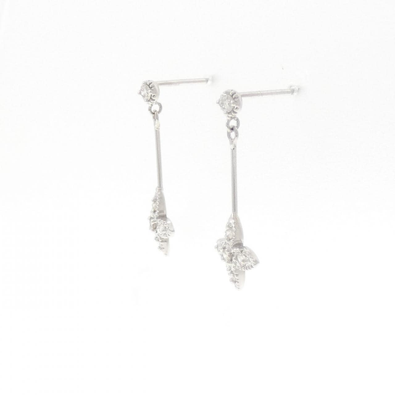 PT900 ダイヤモンド ピアス 0.15CT