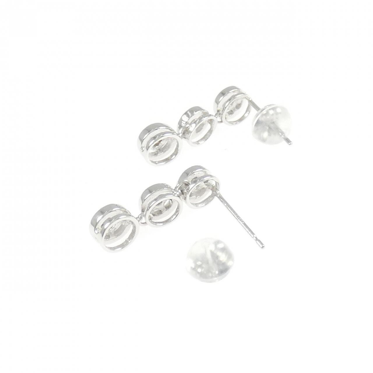 K14WGダイヤモンドピアス#ダイヤモンド#K14WG鑑定済 コメ兵｜K14WG ダイヤモンド ピアス｜ジュエリー｜ピアス｜【公式
