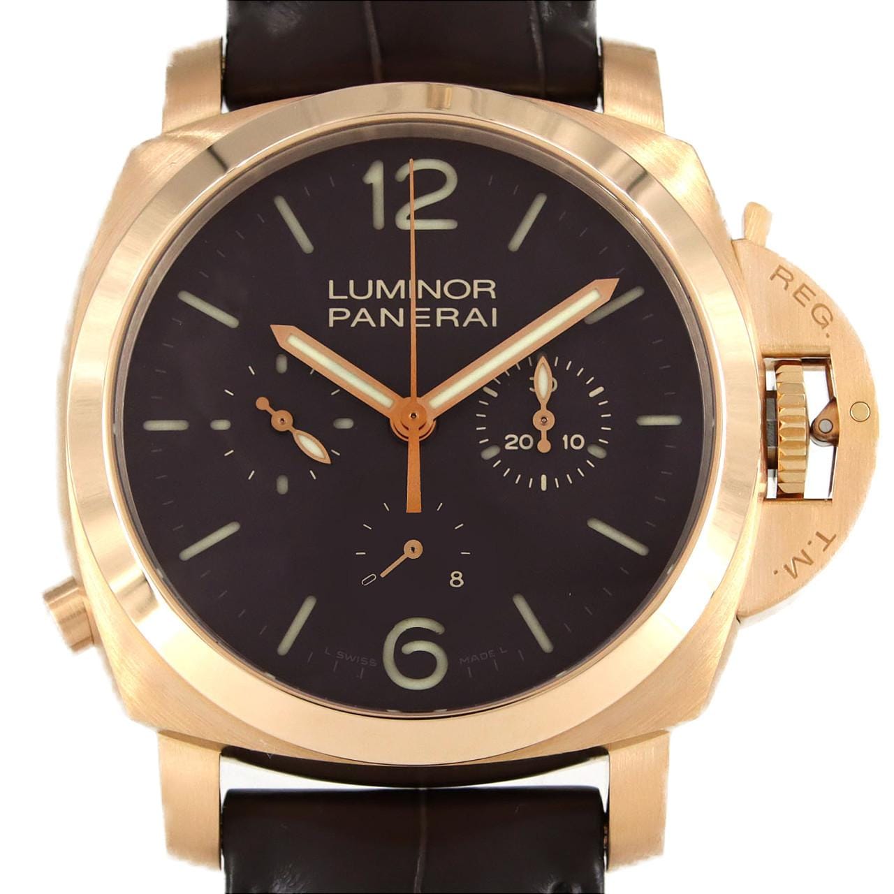 PANERAI Luminor 1950 8DAYS Chronograph Monopulsante PAM00344 PG/RG Manual Winding