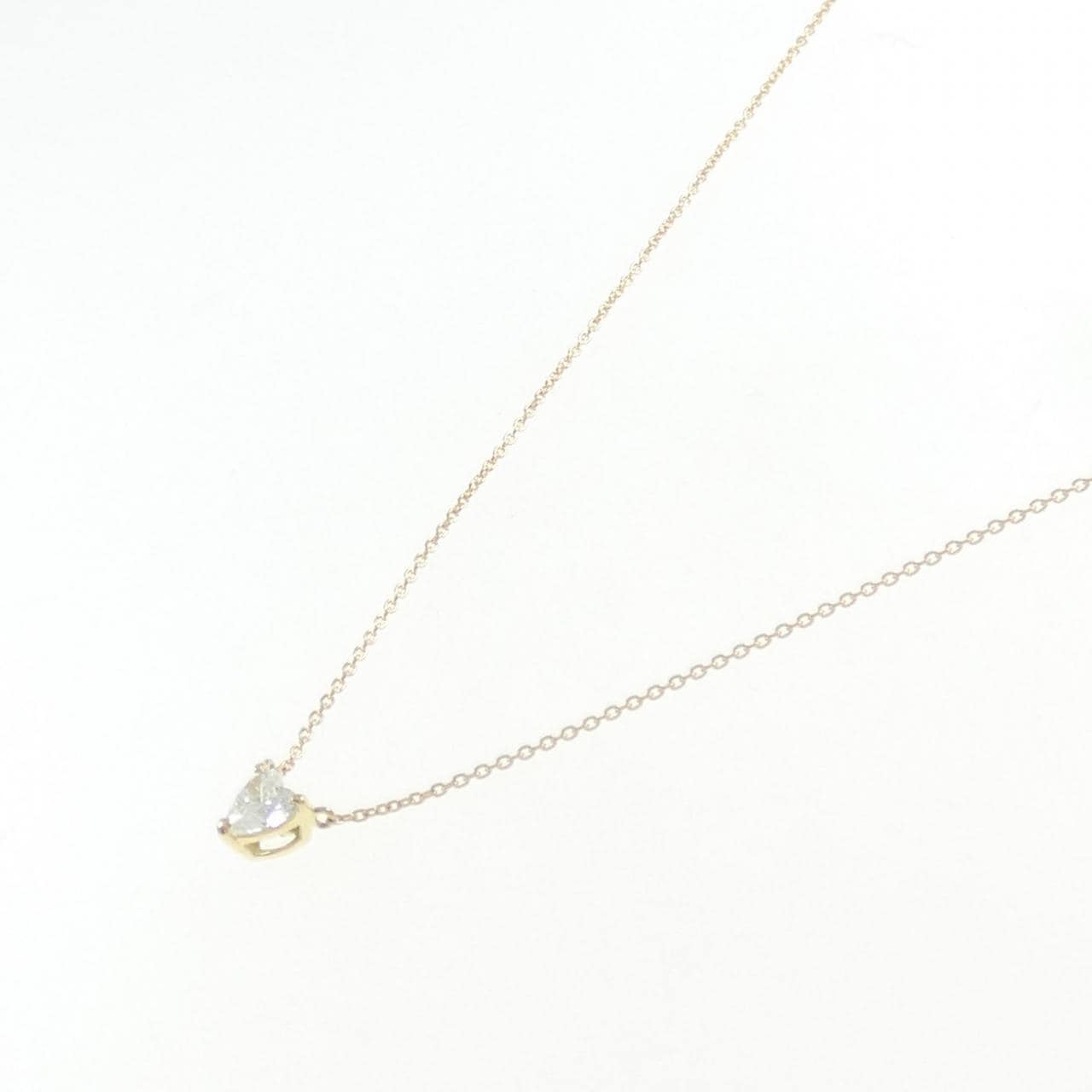 【リメイク】K18YG ダイヤモンド ネックレス 0.352CT H SI2 ハートシェイプ