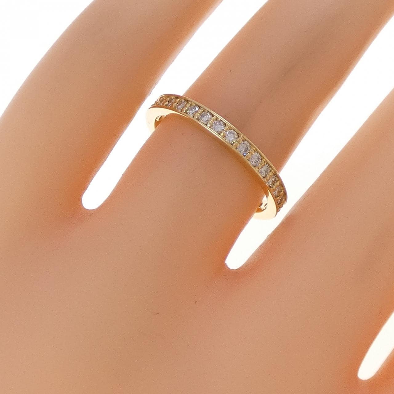 K18YG フルエタニティ ダイヤモンド リング 0.51CT