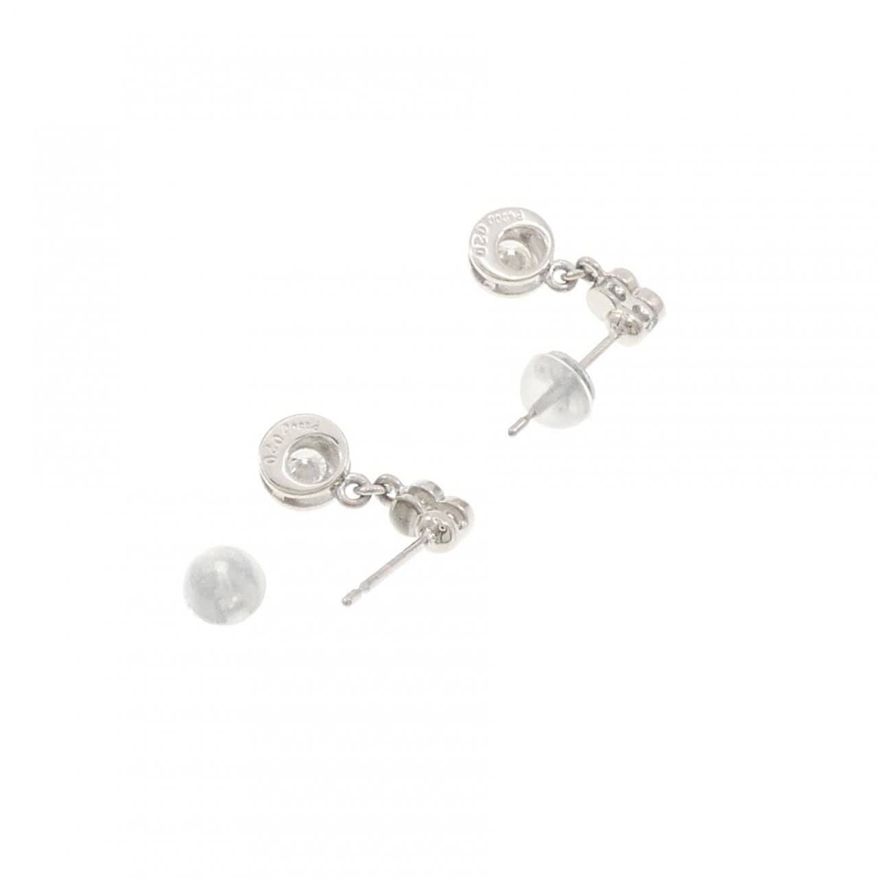 PT900 ダイヤモンド ピアス 0.40CT