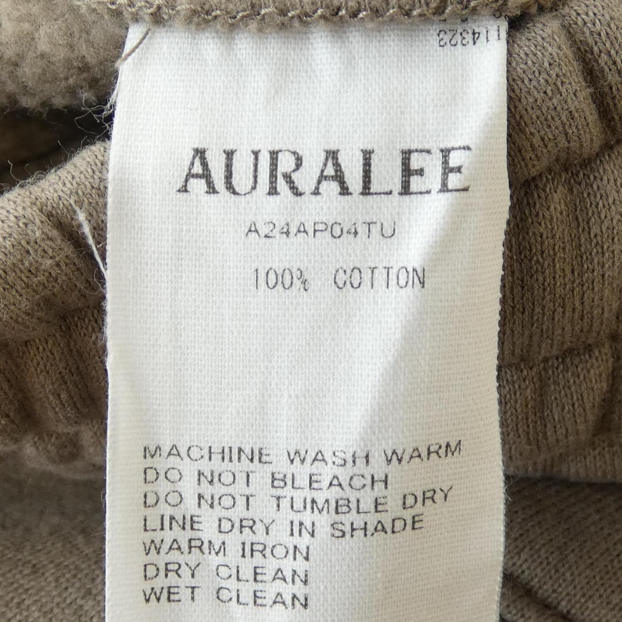 オーラリー AURALEE A24AP04TU パンツ