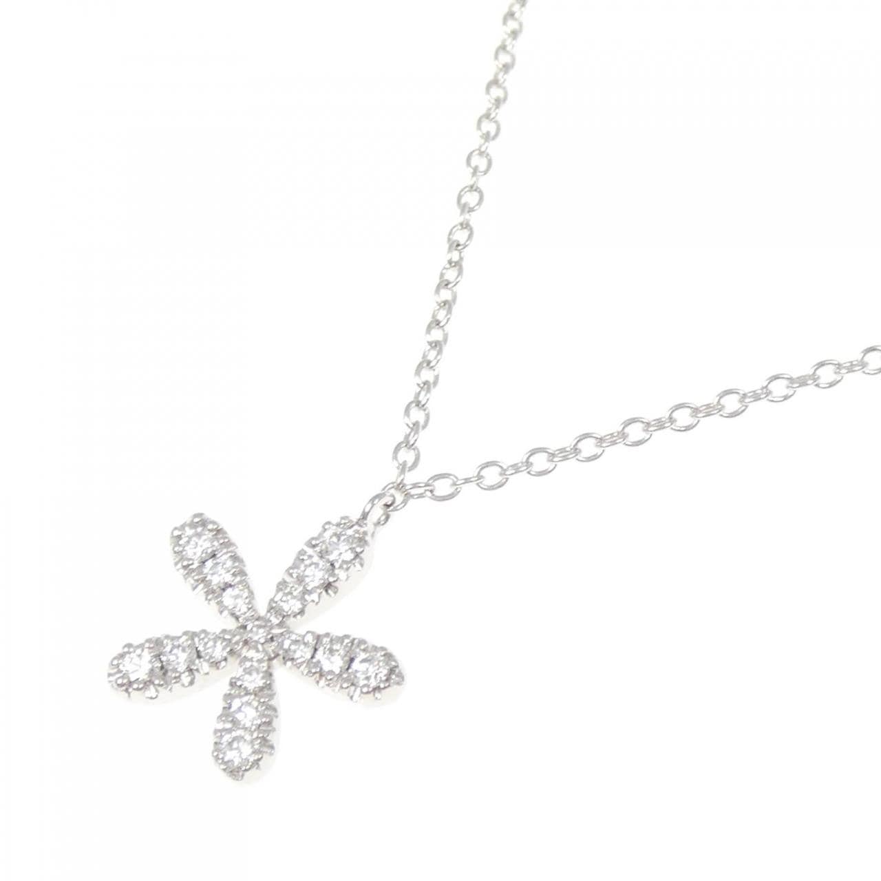 750WG鑽石項鍊，0.27克拉