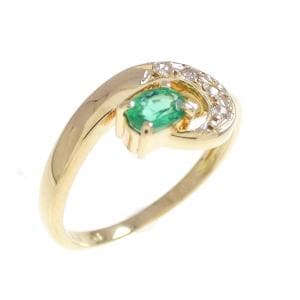 K18YG エメラルド リング 0.17CT