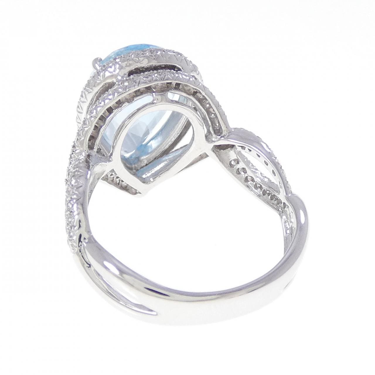 K14WG ブルートパーズ リング