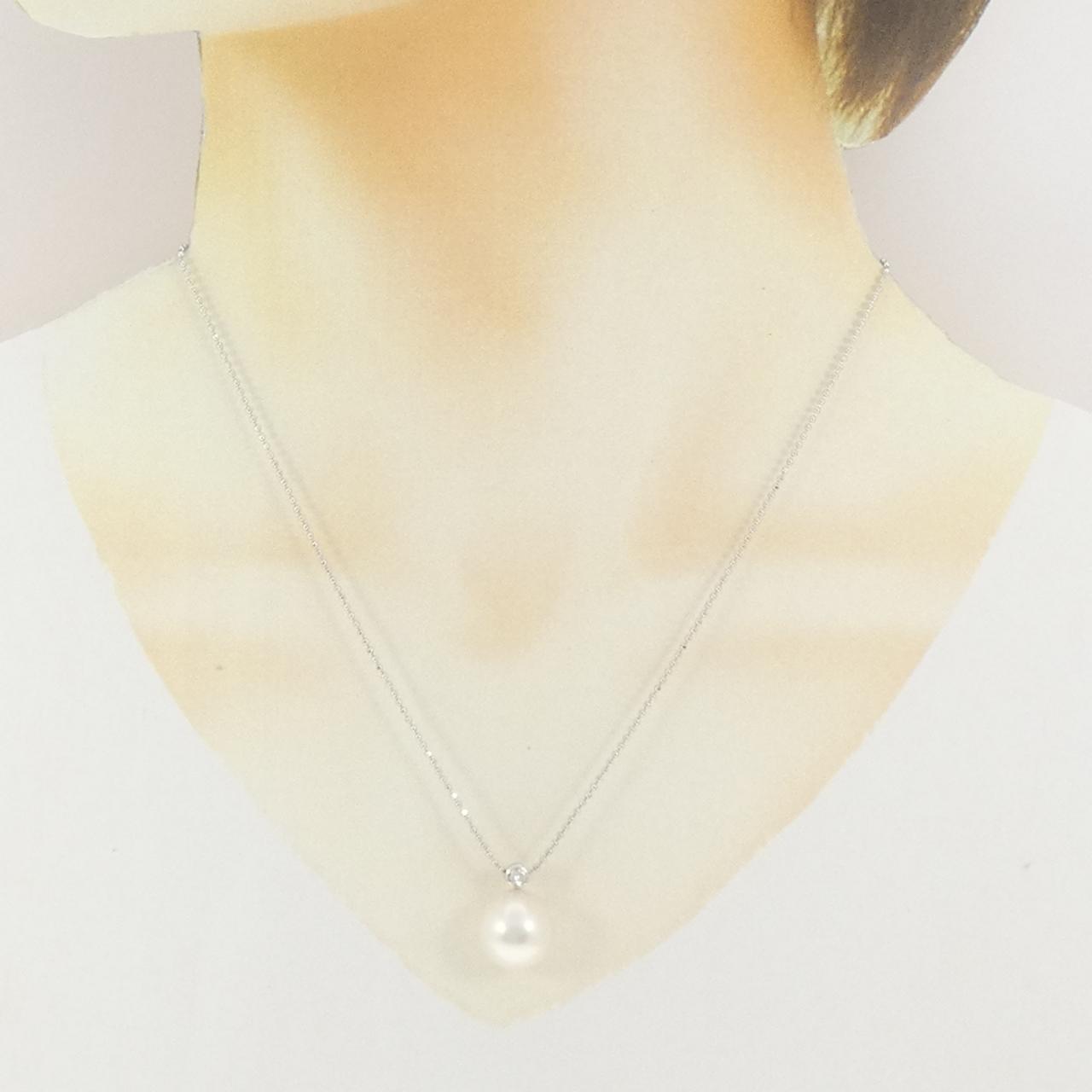 PT900/PT850 白蝶パール ネックレス 12.2mm