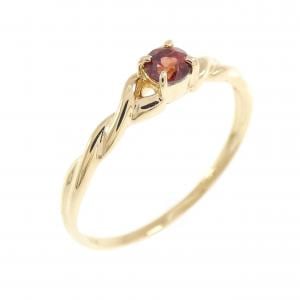 K18YG ガーネット リング 0.16CT