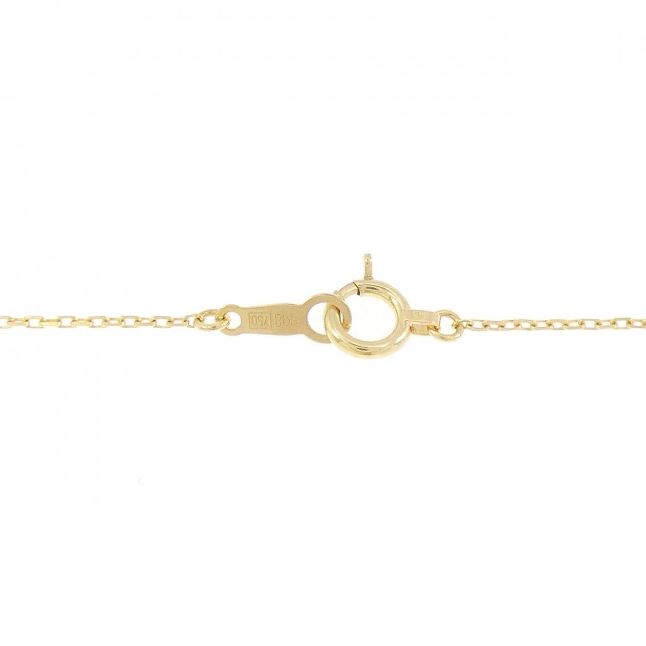 K18YG ソリティア ダイヤモンド ネックレス 0.30CT