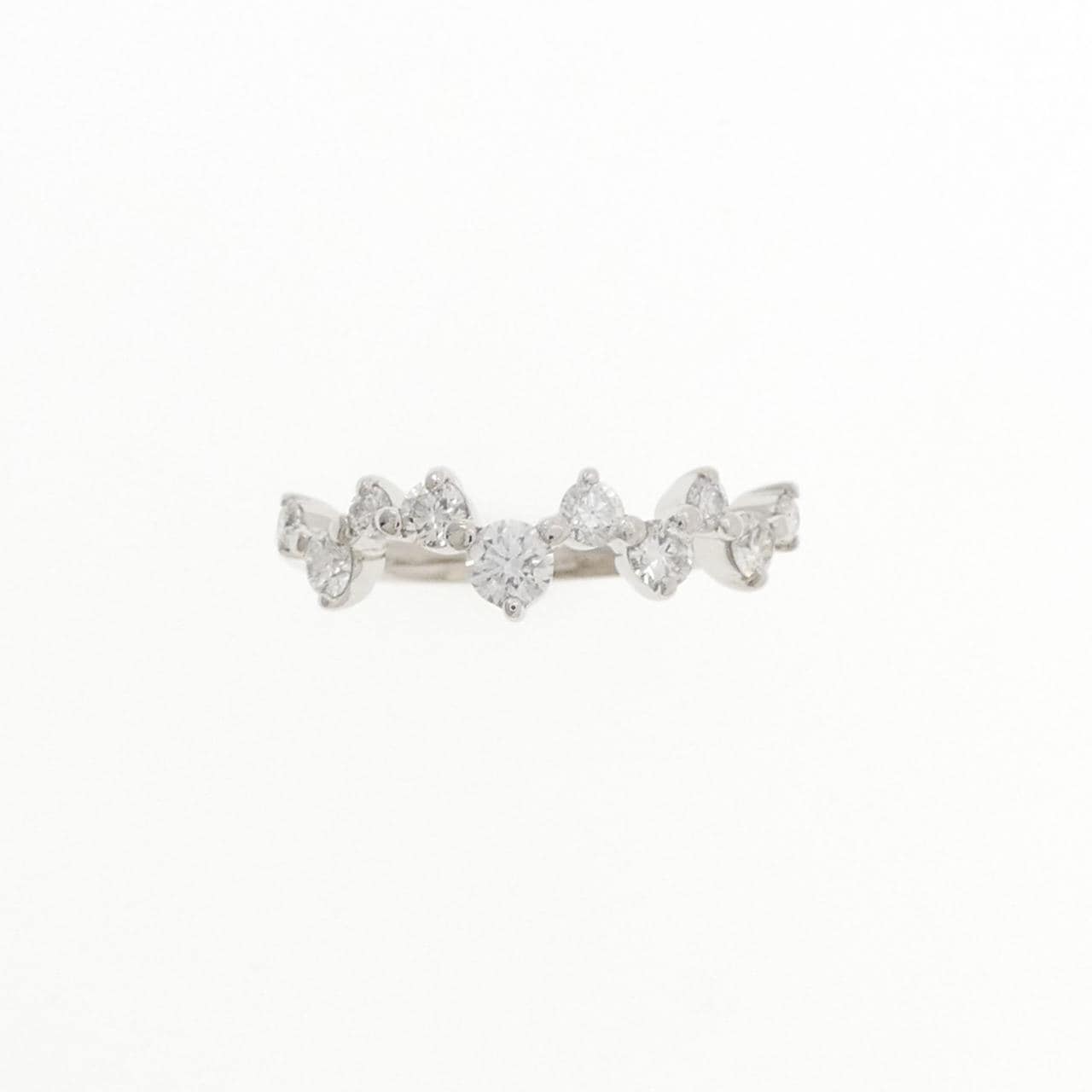 PT900 ダイヤモンド ピンキーリング 0.34CT
