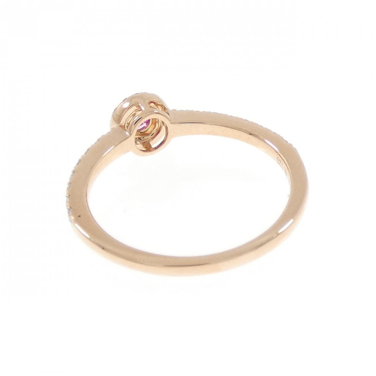 K18PG紅寶石戒指0.125CT