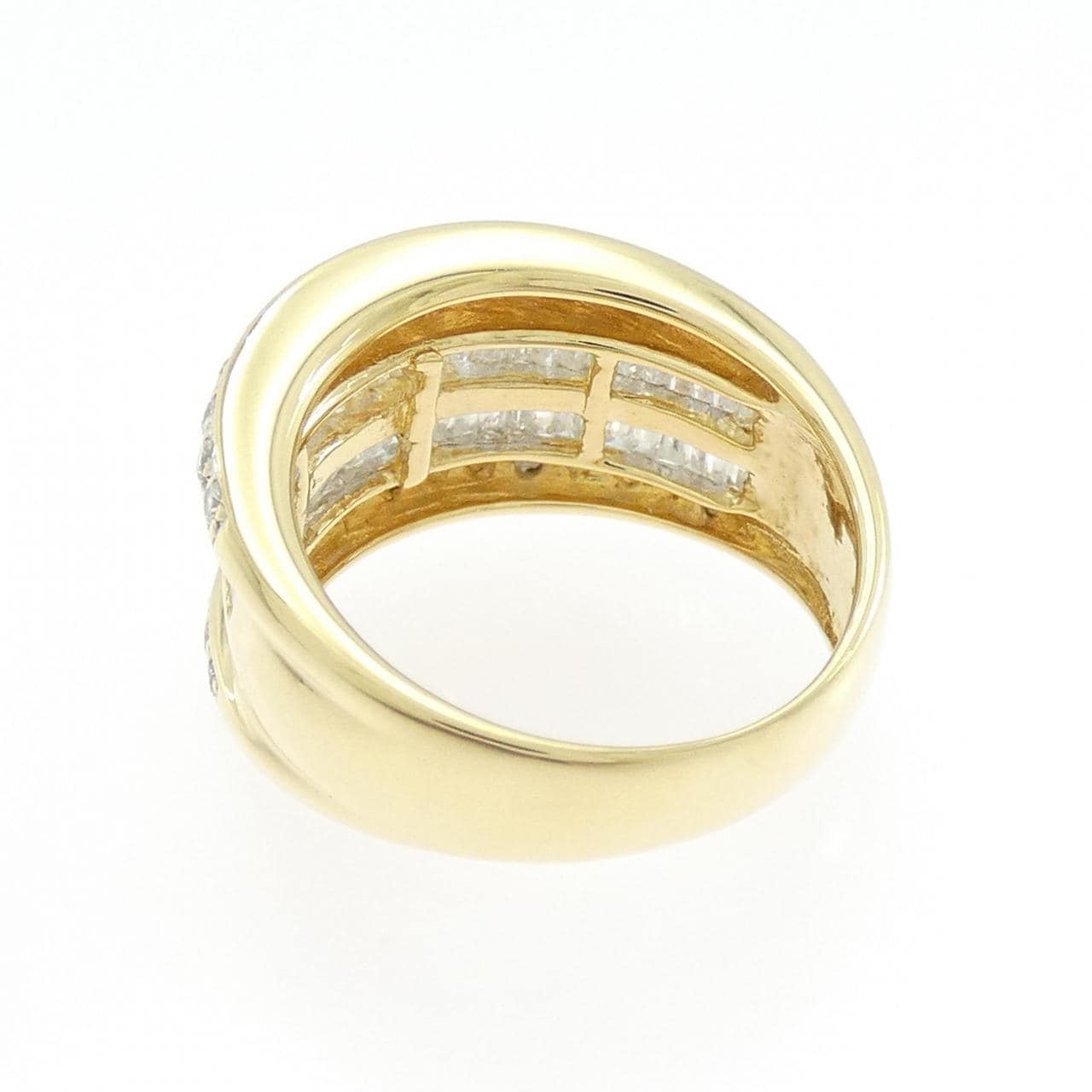 K18YG/K18WG ダイヤモンド リング 1.00CT