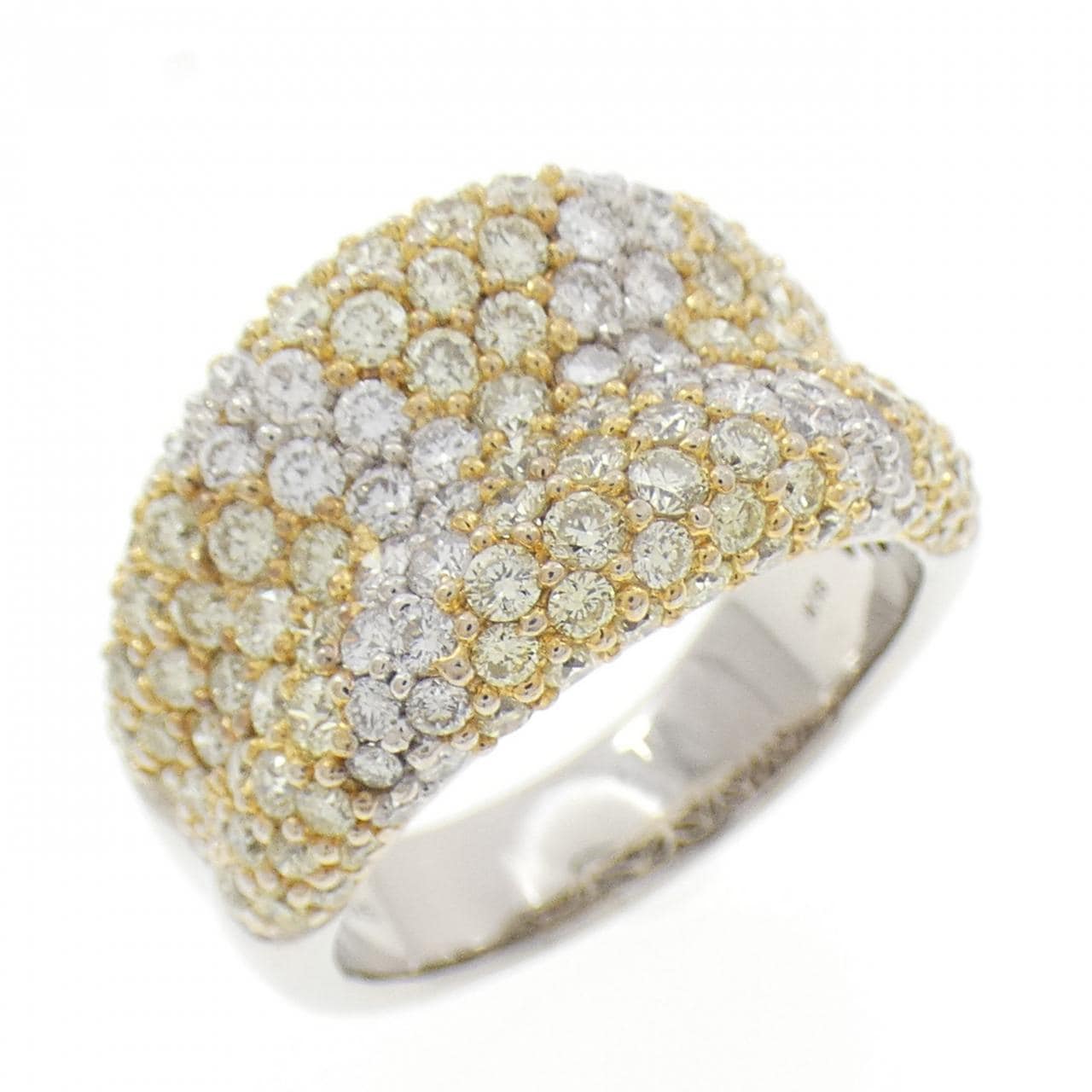 K18WG/K18YG ダイヤモンド リング 2.95CT