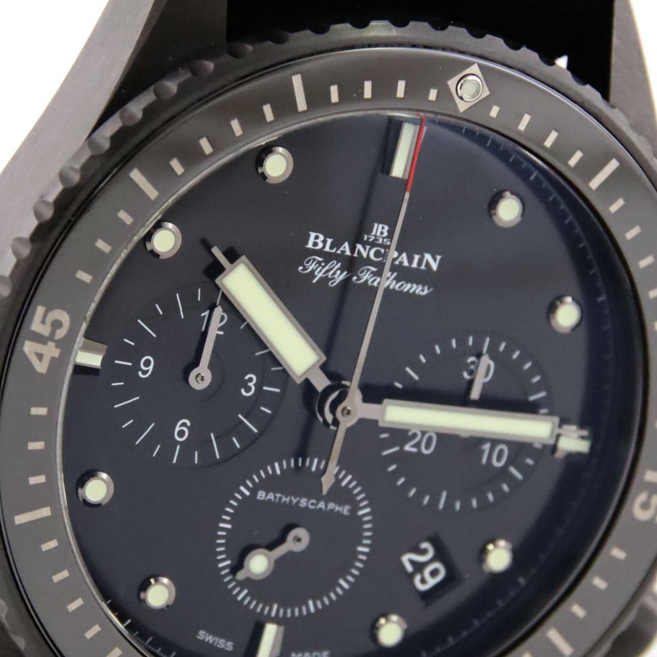 Blancpain五十噚 Bathyscaphe 飛返計時碼錶 5200-0130-NABA 陶瓷自動上弦