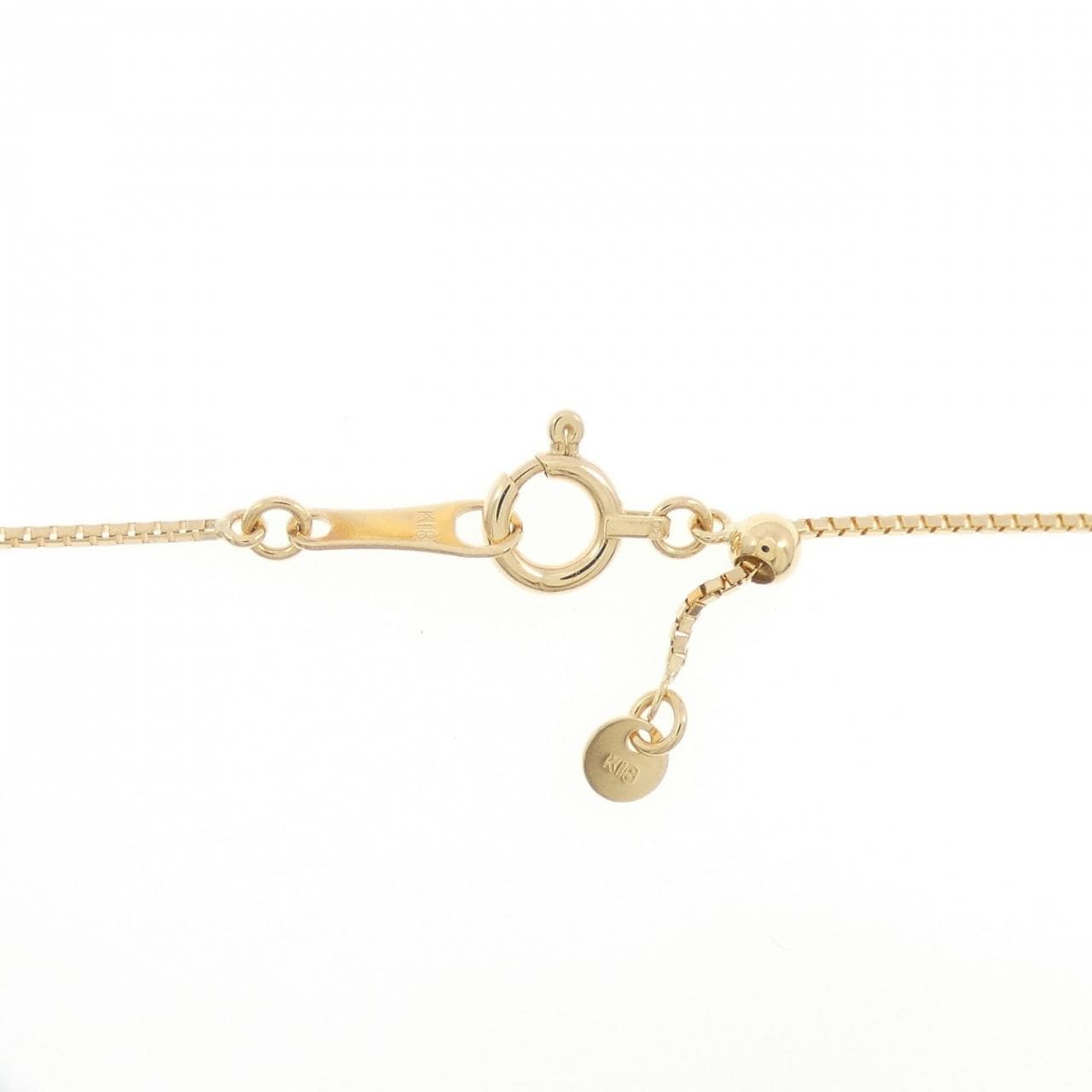 K18YG キャット サファイヤ ネックレス 0.11CT