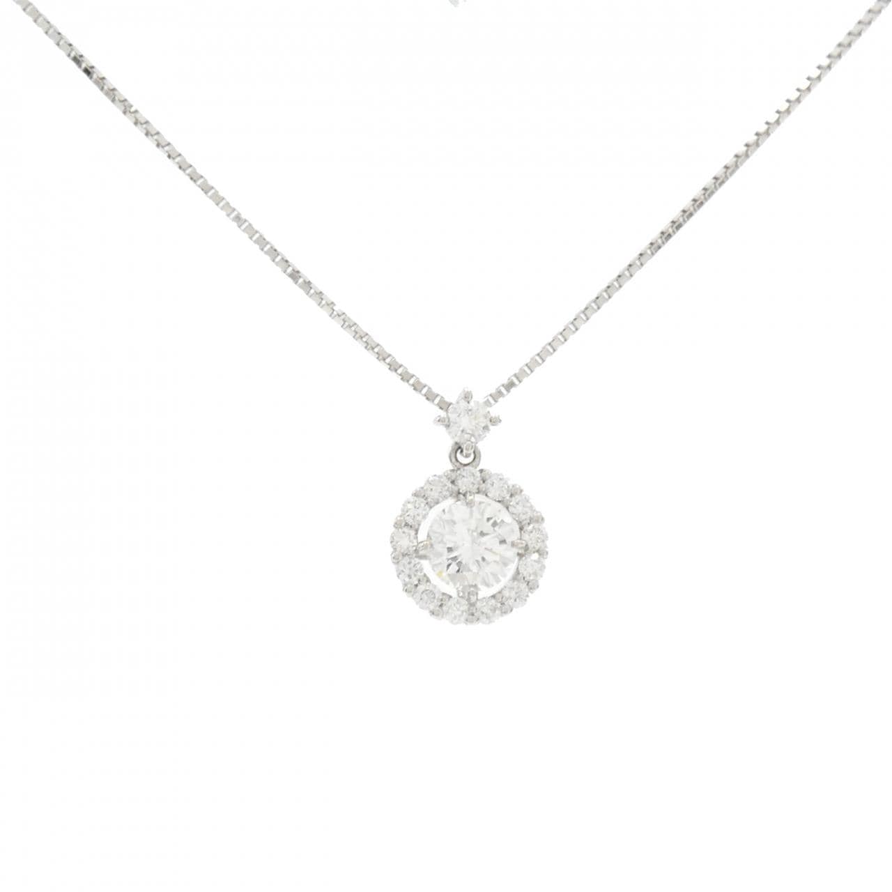 【新品】PT900/PT850 ダイヤモンド ネックレス 0.530CT G SI1 VG