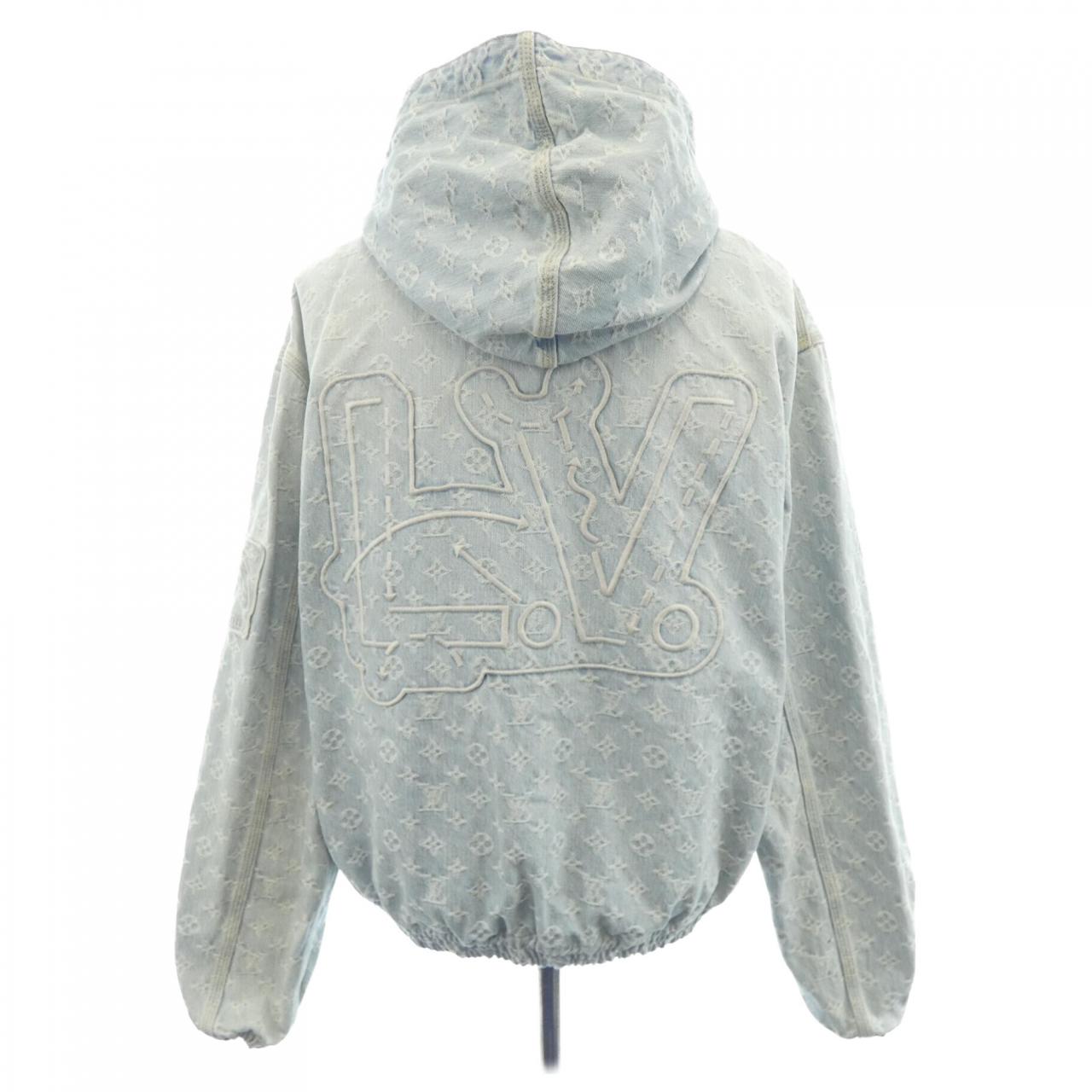 ルイヴィトン LOUIS VUITTON NBAジップスルーフーディ HLA01WUZD デニムジャケット