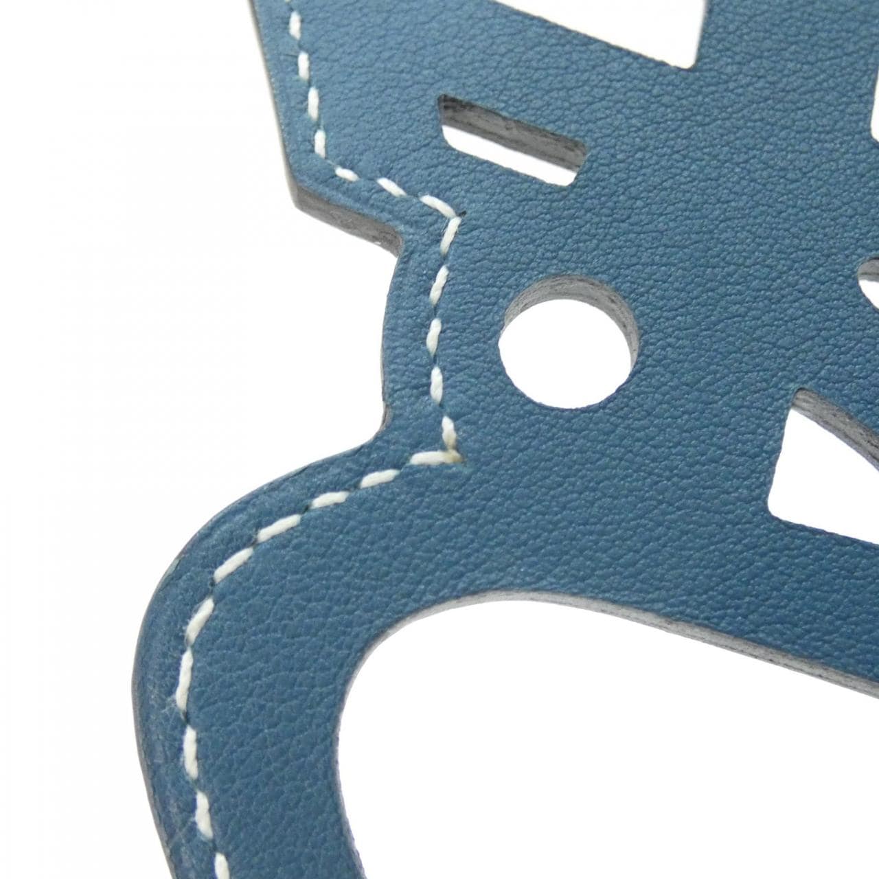 エルメス パドック シュバル バイカラー 067303CA バッグチャーム